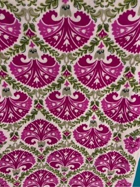Vera Bradley Julep Tulip Fuchsia and green floral fleece Blanket